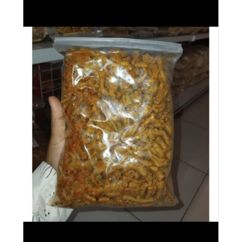 

Cemilan Samarinda Kripik Usus Pedas 500 gram