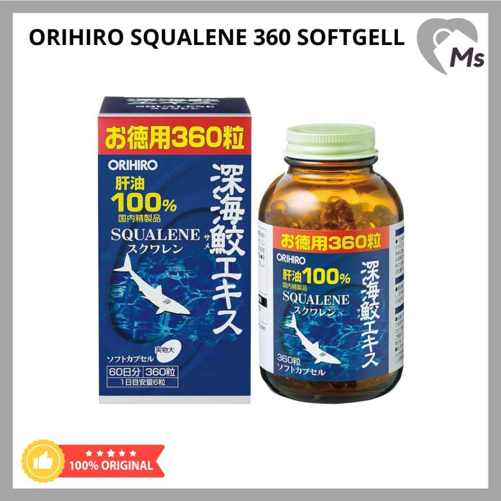 Orihiro squalene 360 Tabs-Minyak ikan hiu japan