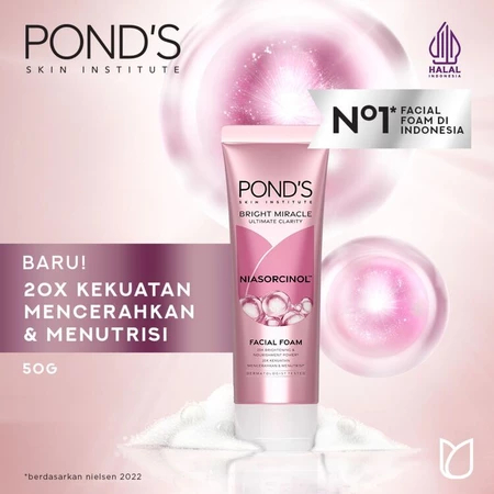 Ponds Facial Foam Bright Beauty 50gr
