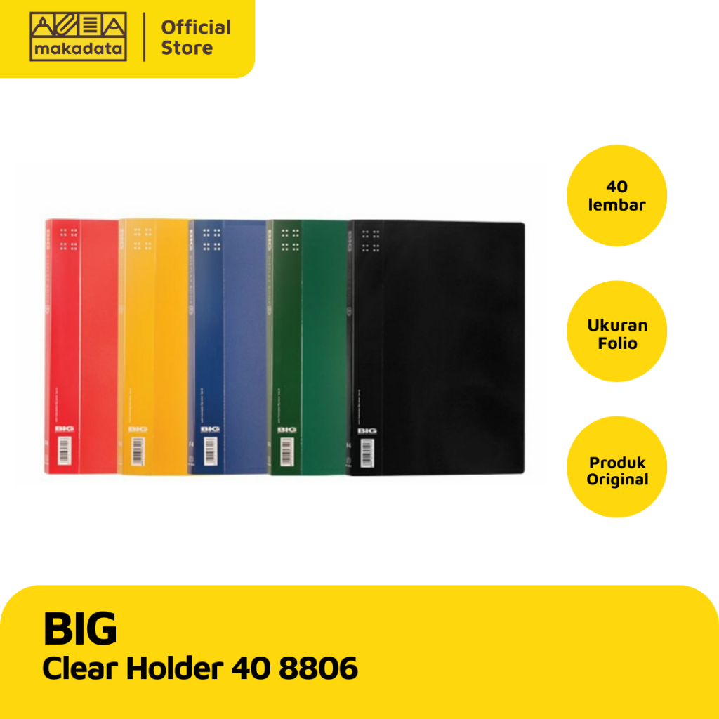 

MAP HOLDER | CLEAR HOLDER BIG UKURAN F4 40 POCKET 8806 (1PCS)
