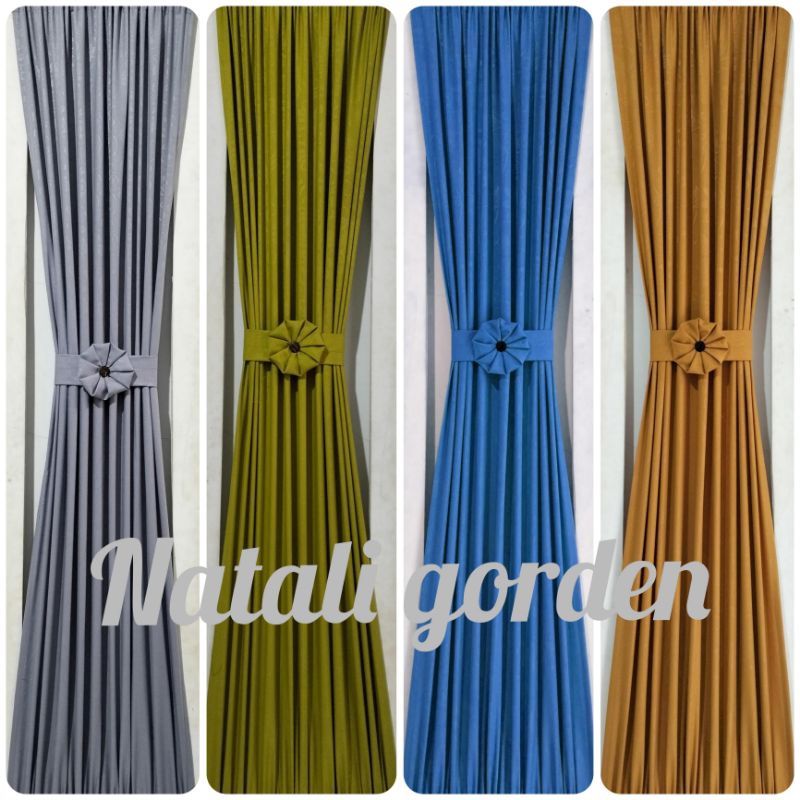 Gorden minimalis/Gorden kupukupu/Gorden jendela tebal gorden minimalis polos gorden polos tebal