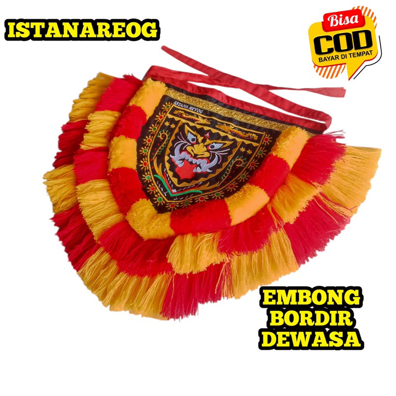 Embong dewasa / embong motif barong / embong bordir