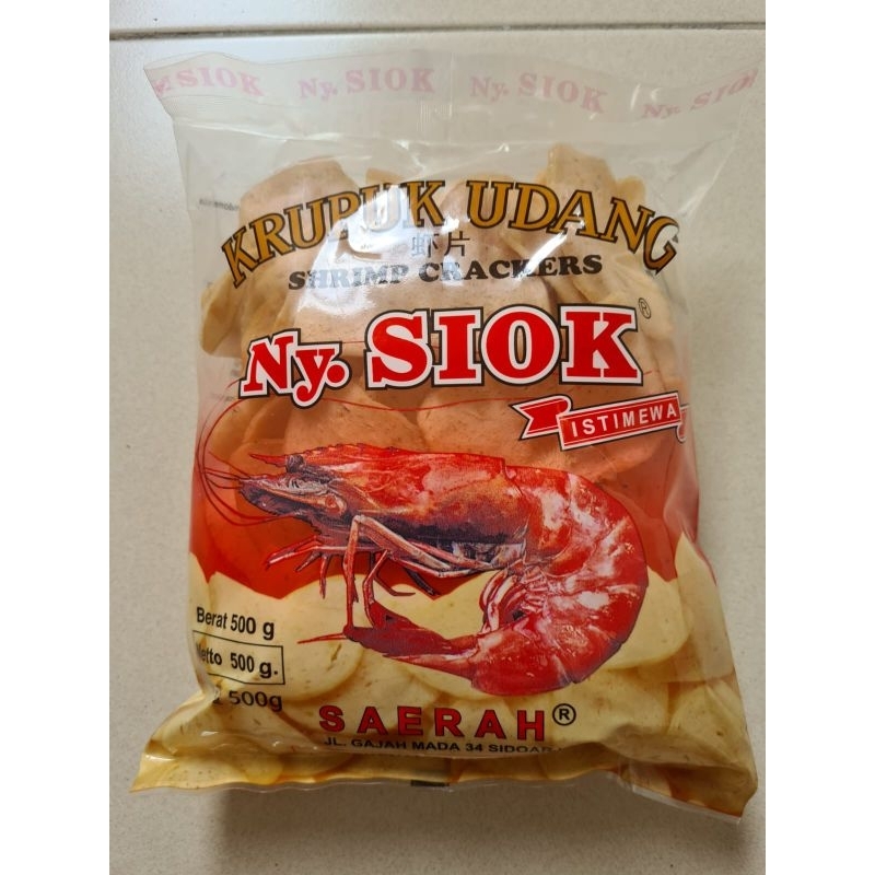

Kerupuk udang oval Ny Siok