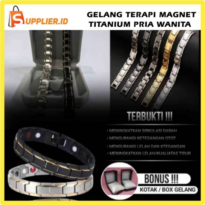 Gelang Terapi Kesehatan Titanium Pria Wanita