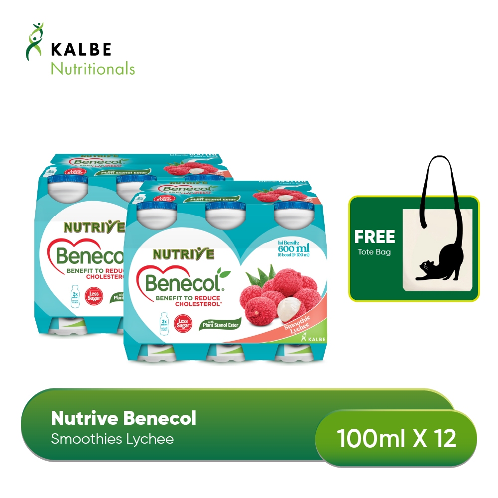 

Nutrive Benecol Lychee 6x100ml - Isi 2 Banded Free Totebag