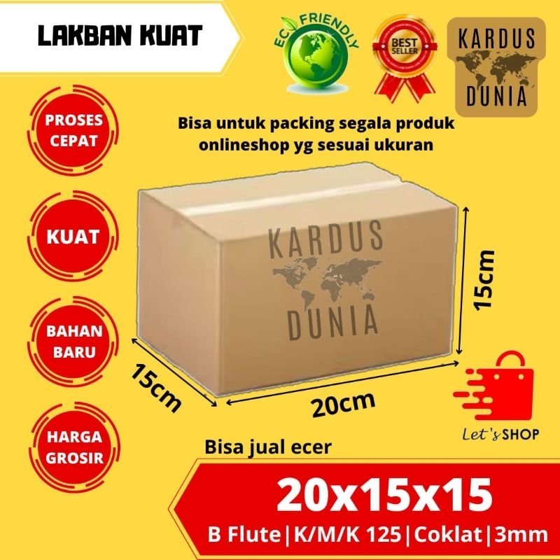 

kardus packing box UK 20x15x15cm