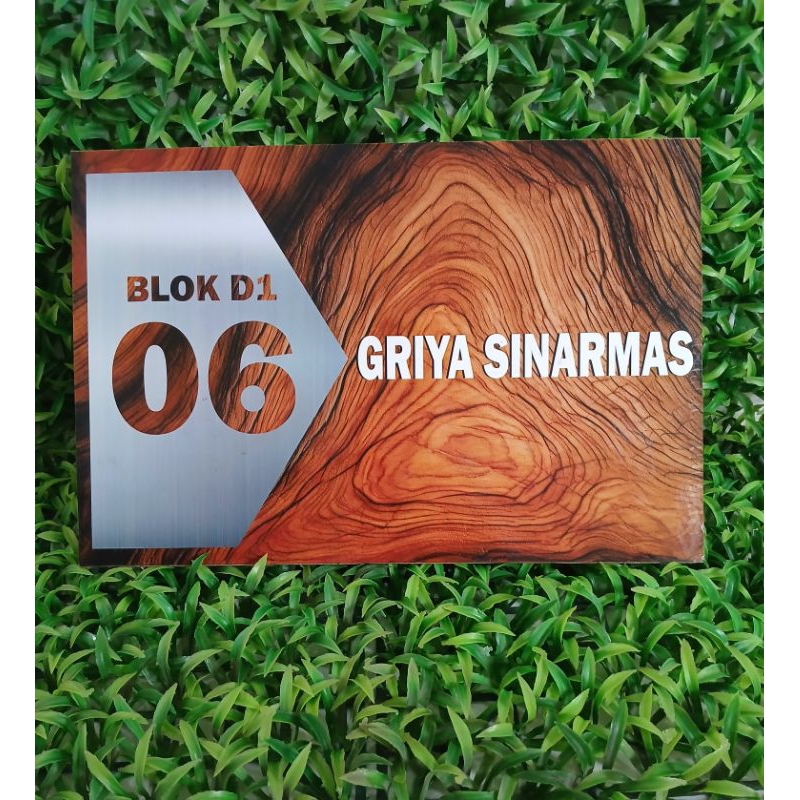 PLAT NOMOR RUMAH MOTIF KAYU -- PAPAN NOMOR RUMAH MOTIF KAYU -- NOMOR RUMAH MOTIF KAYU