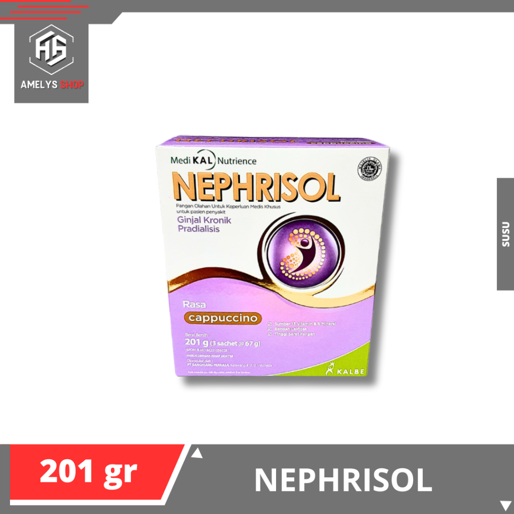 

Susu Nephrisol Untuk Pasien Gangguan Ginjal Kronik Pradialisis 201 gram