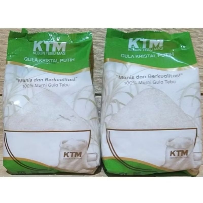 

Gula KTM Gula kristal kemasan 1Kg dapat 2 kilo Food Manis Sugar