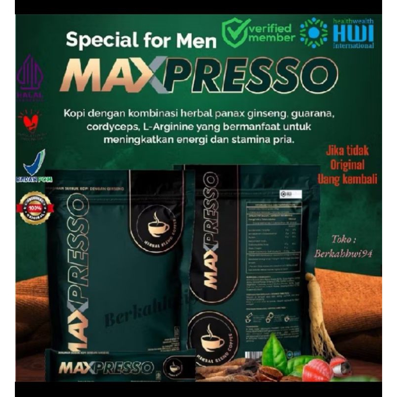 kopi max presso original hwi
