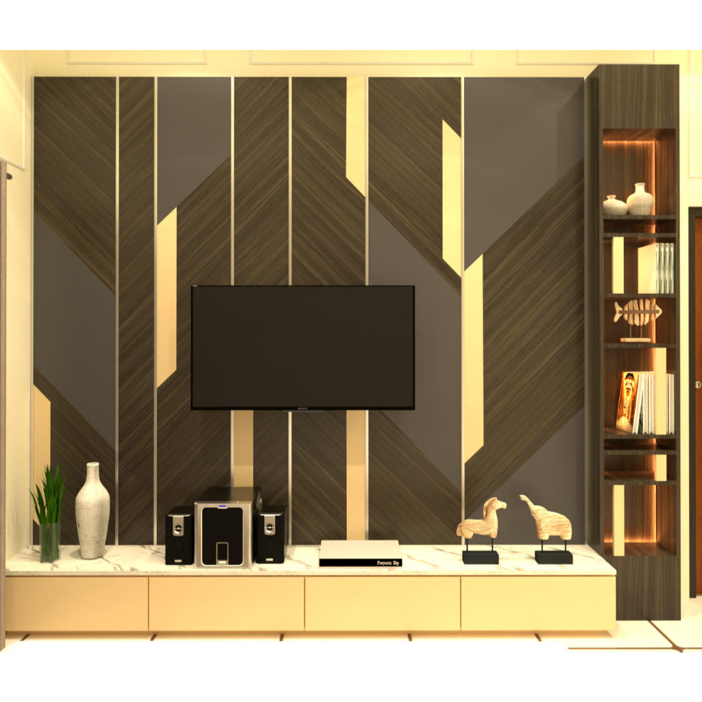 PANEL TV / FURNITURE COSTUM / FURNITURE KAYU HPL