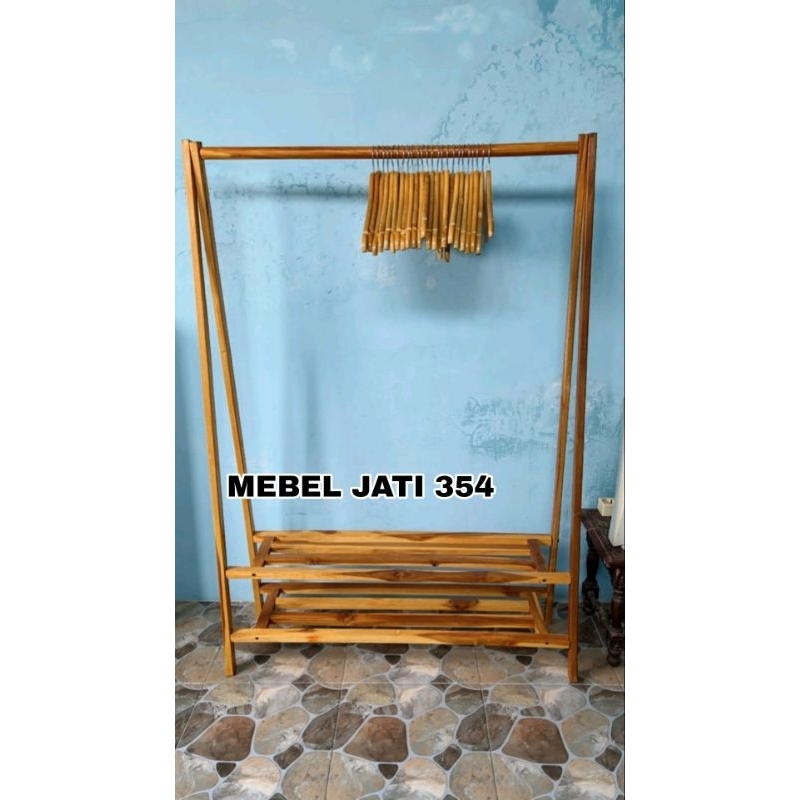 gantungan baju gantungan baju kayu gantungan baju berdiri gantungan baju estetik