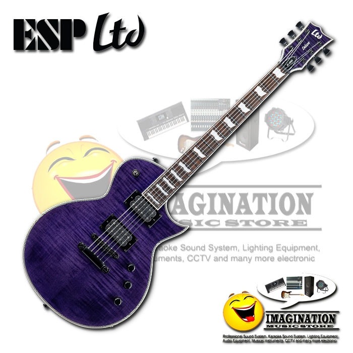 ESP LTD Deluxe Eclipse EC-1000 in See Thru Purple