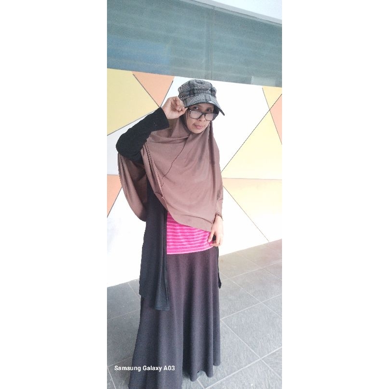 supermaxsimal Topi wanita lebar topi olahraga Topi muslimah topi sport topi berkebun topi anti UV To