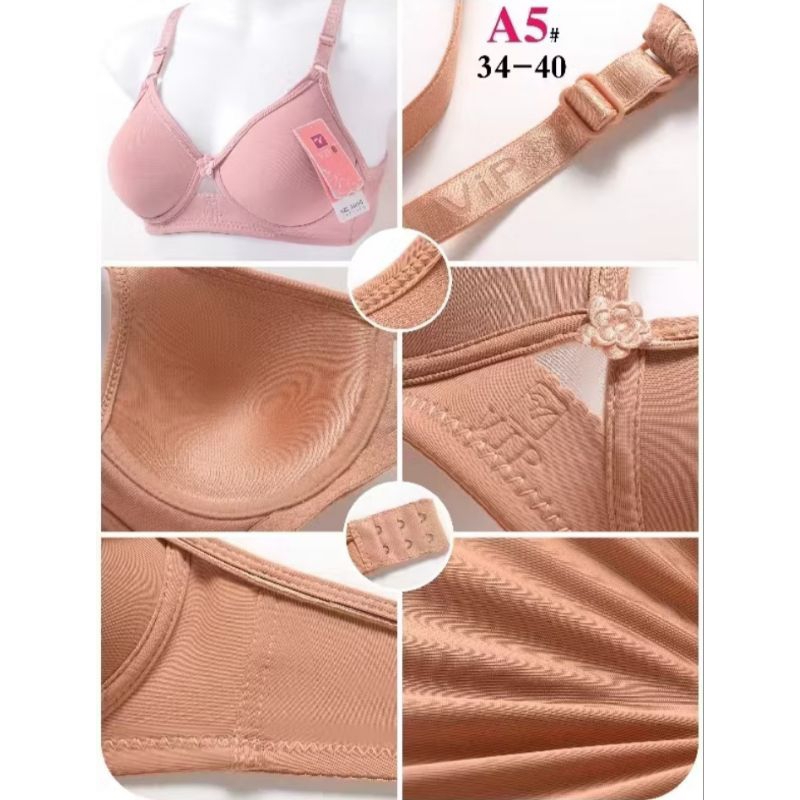 GROSIR BRA BH LINGCAO A5 ORIGINAL KAITAN 2 BUSA TIPIS TAMPA KAWAT