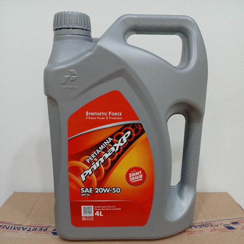 Oli pelumas Prima XP 4liter oli pertamina Prima xp Galon 4liter