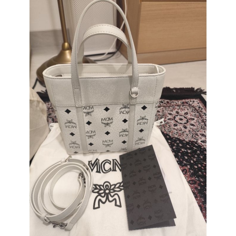 mcm mini tote bag