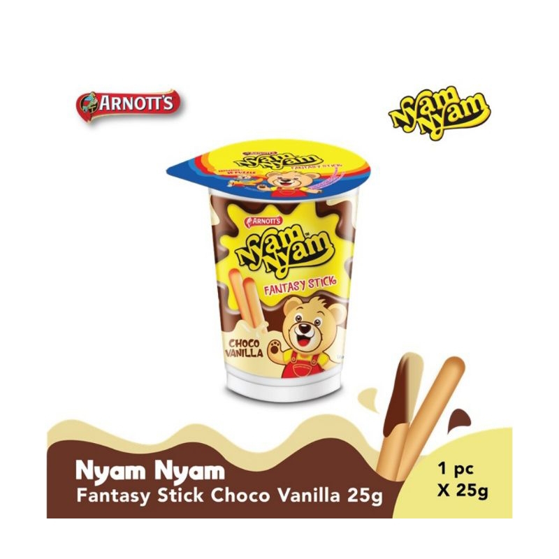 

NyamNyam Fantasy Stik Cokelat / Stroberi / Choco Vanila / Pisang 25gr