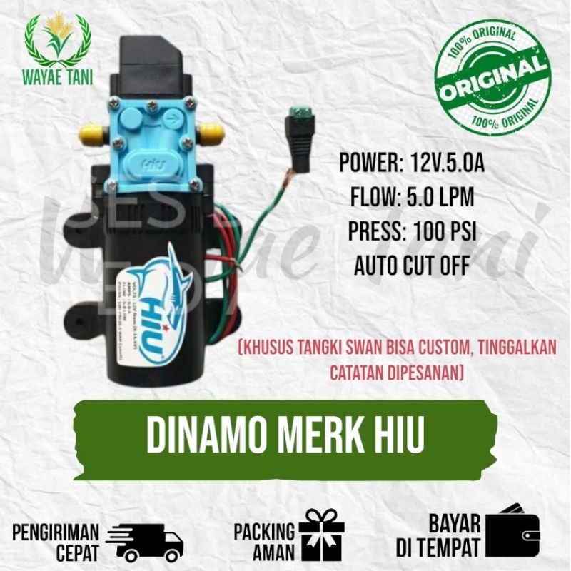 Dinamo pompa DC Sprayer HIU 100psi 12V 5A 5LPM Sinleader Shell Nagasaki cuci motor AC jet cleaner