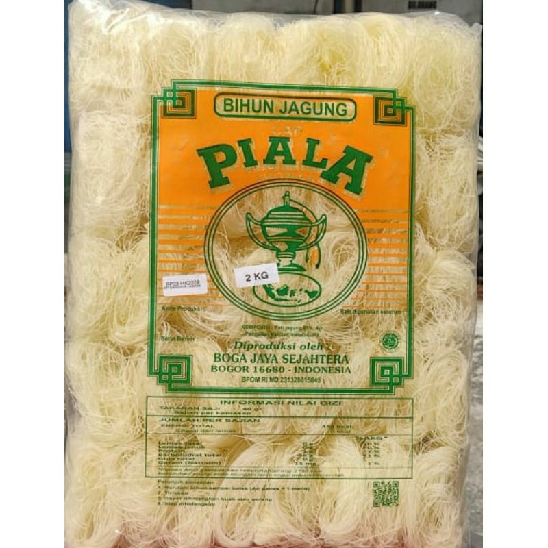 

Bihun Super Cap Piala Thomas 2 KG / Bihun Jagung Cap Piala Warna Hijau