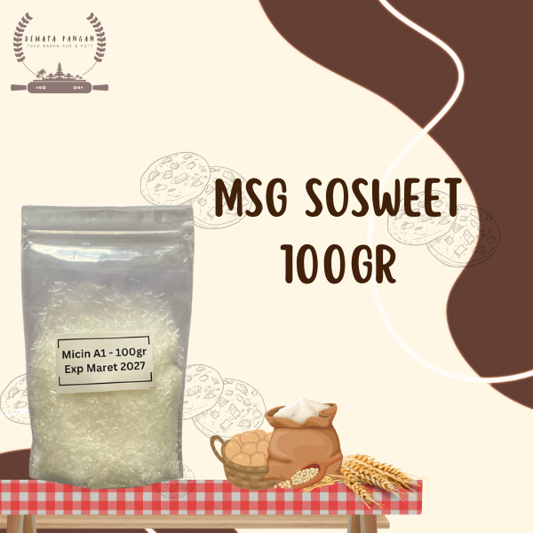 

MSG Sosweet / Monosodium Glutamate / Penguat Rasa Makanan Kemasan 100gr