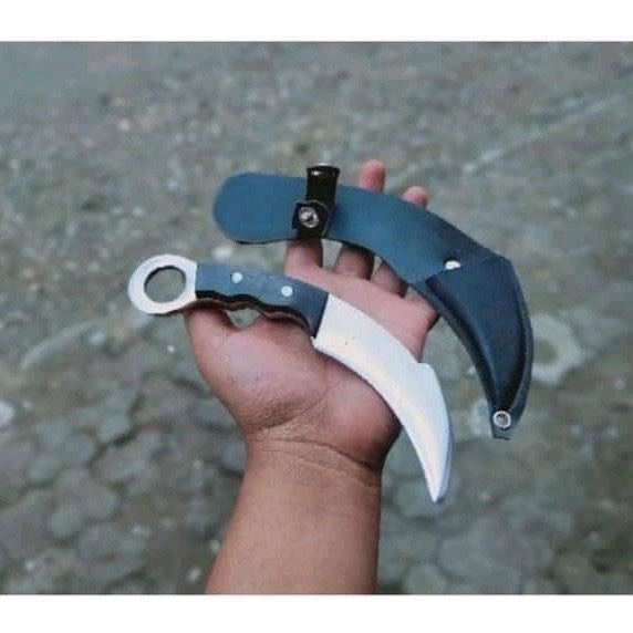 Alat peraga silat Model karambit tumpul hanya untuk latihan silat model stainles