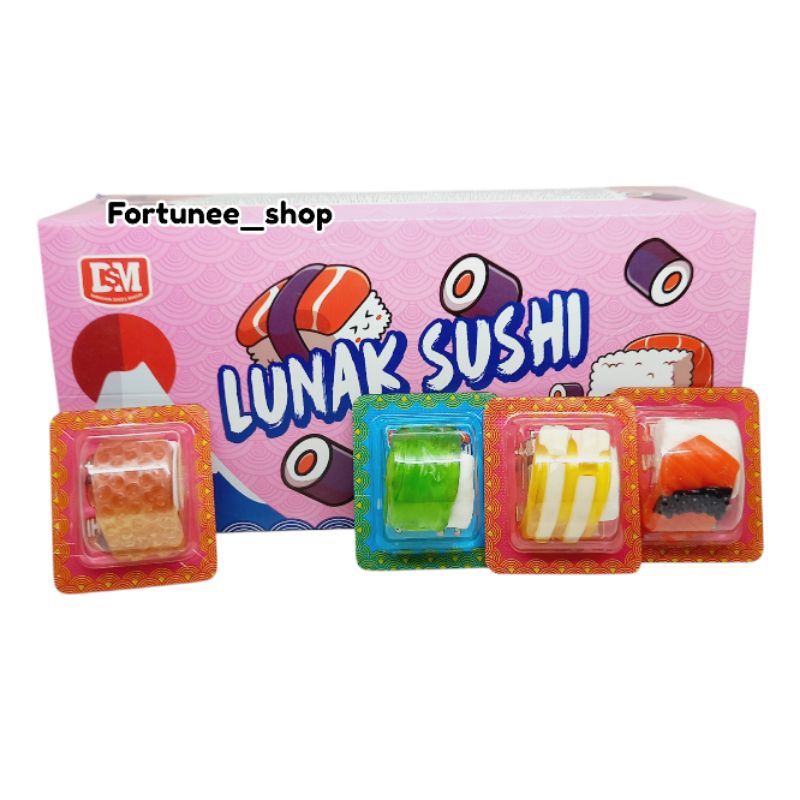 

DSM Lunak Sushi isi 30 / Permen Lunak Mix Marshmallow