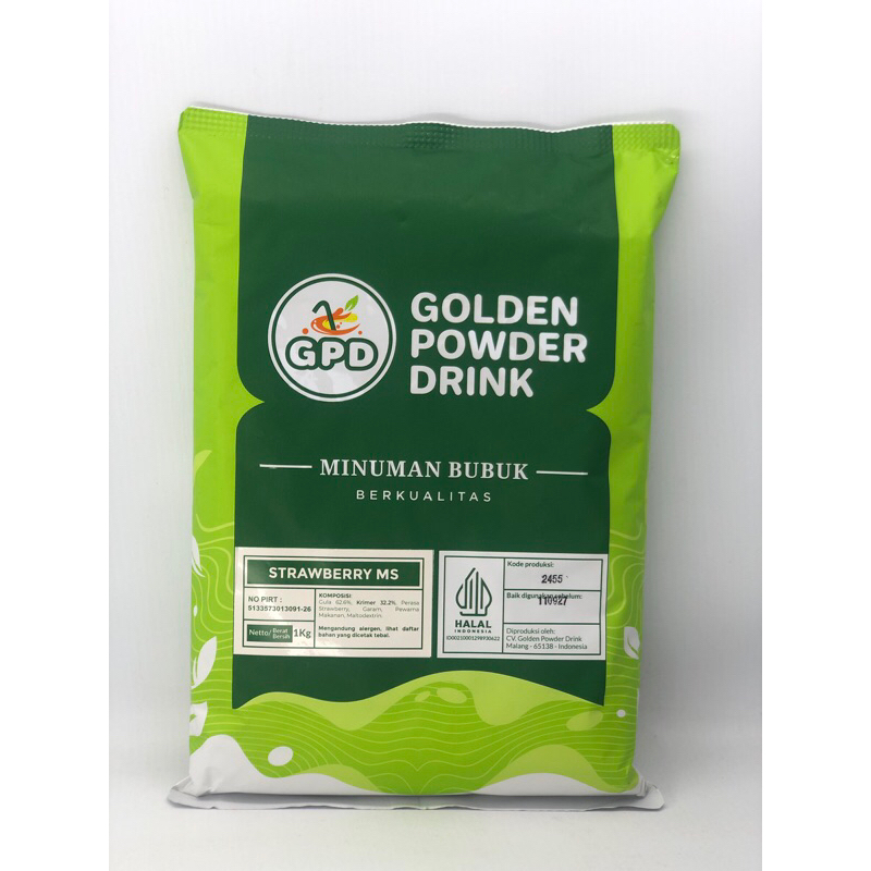 

Bubuk Minuman Reguler - Strawberry Milkshake - Golden powder drink
