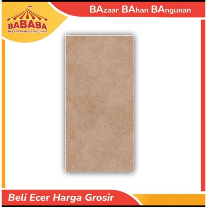 KERAMIK DINDING GLOSSY 25X50 HABITAT BEAVER MOCCA