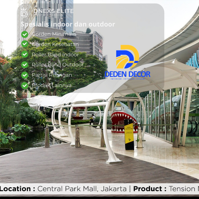 Kanopi membrane - jasa pasang kanopi murah