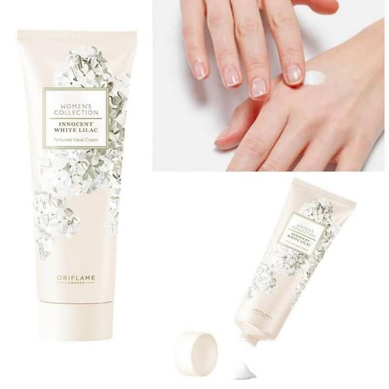 43672 Oriflame women's colection innocent white lilac paerfumed hand cream