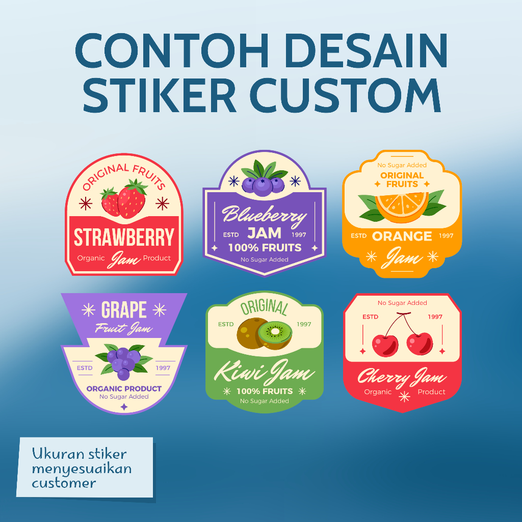 

Cetak Stiker Label Kemasan Produk Custom