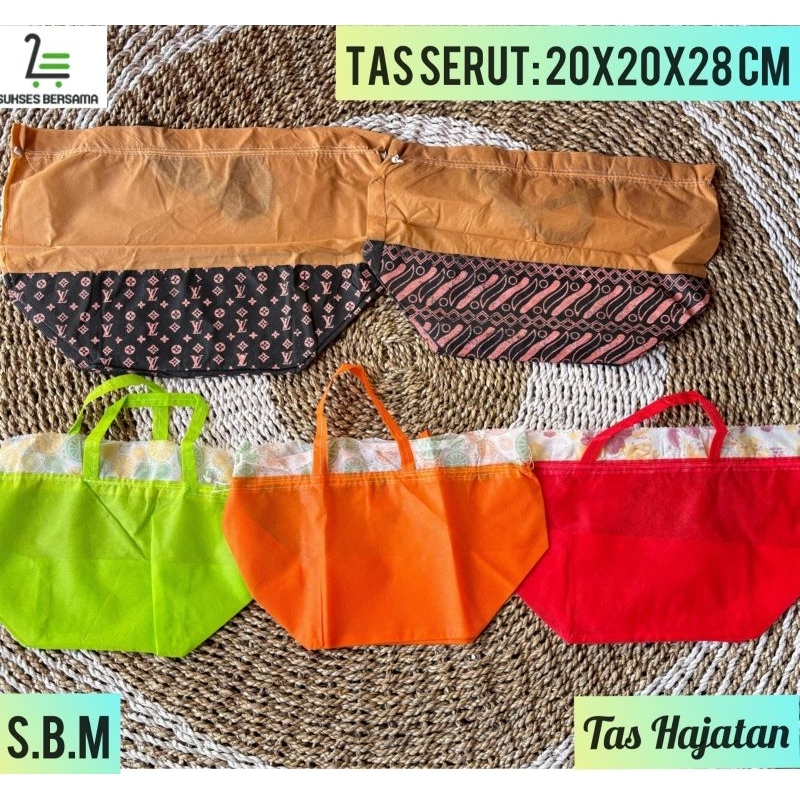

Tas Serut Spundbond 20x20x28 cm/ Tas Hajatan//Goodie Bag/Tas Kain