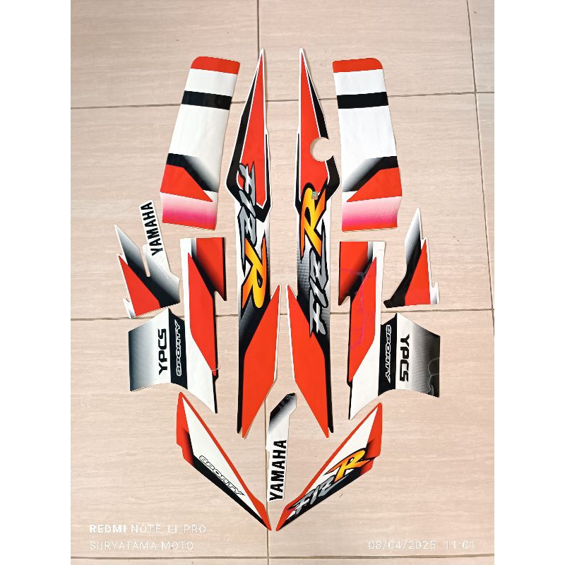 striping sticker fizr fiz r merah 2001 2002