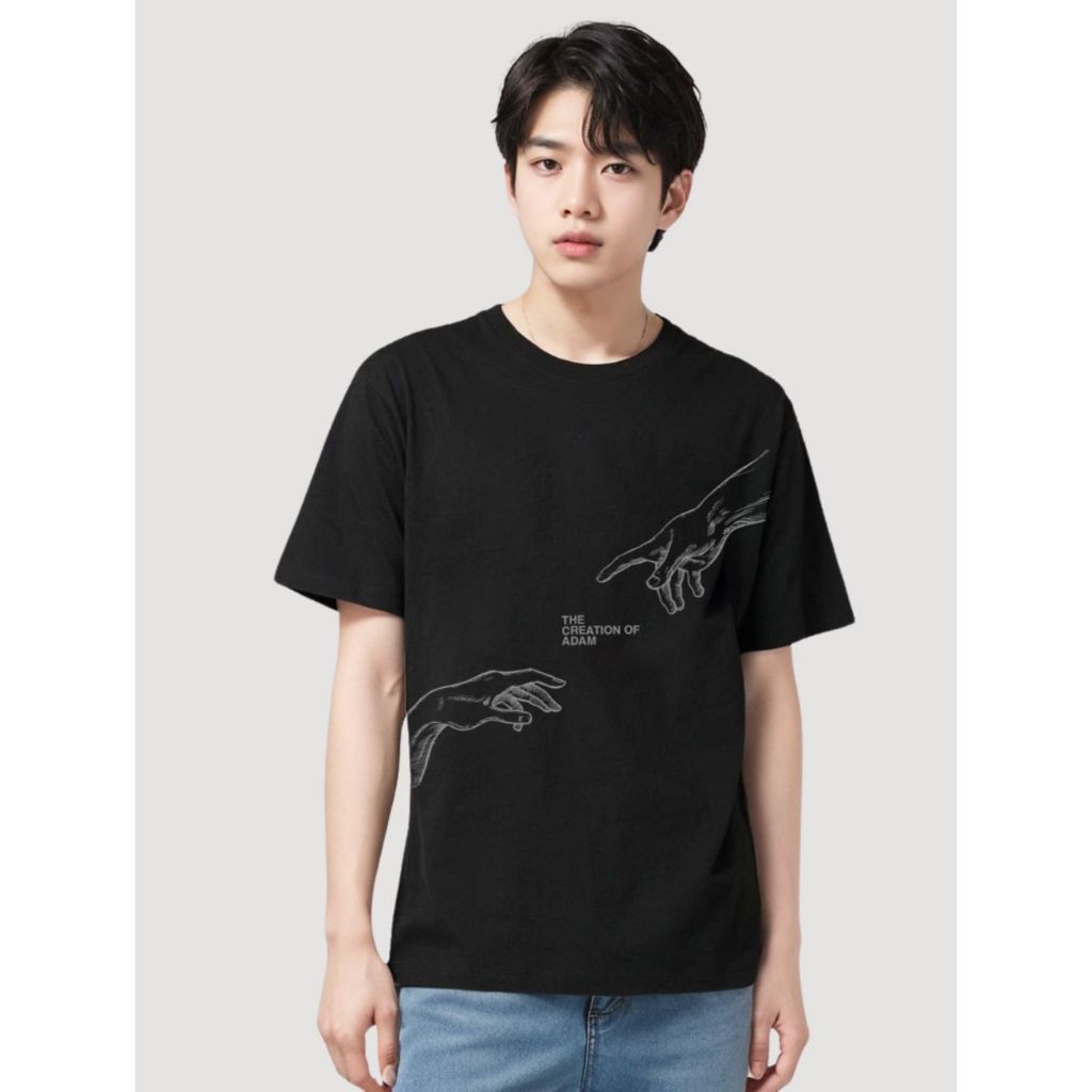 KAOS HANDESIGN HITAM CREATION OF ADAM PENCIPTAAN / ADAM1