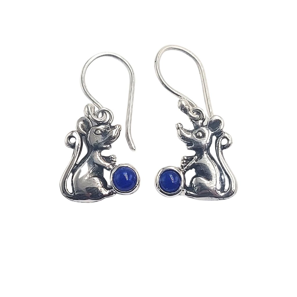 Anting Tikus Round dengan Permata E1777