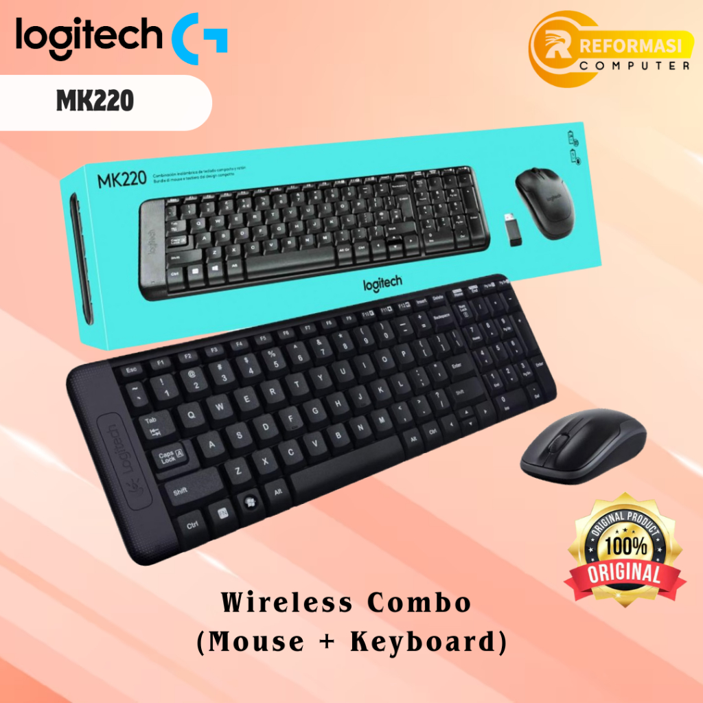 LOGITECH mouse keyboard logitech mk 220 mk220