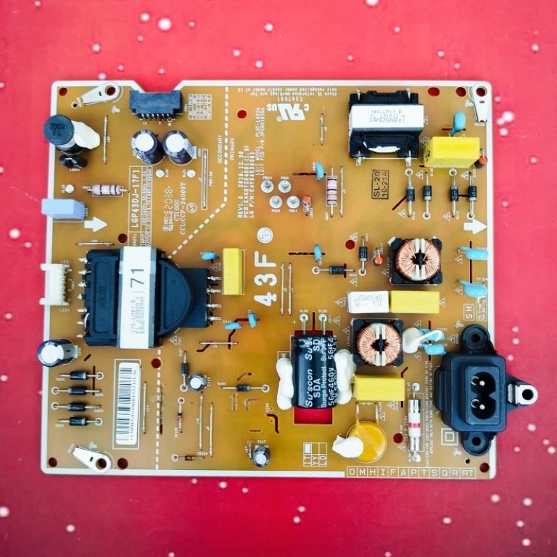power suplay ori regulator psu tv LG 43LM5700PTC original normal