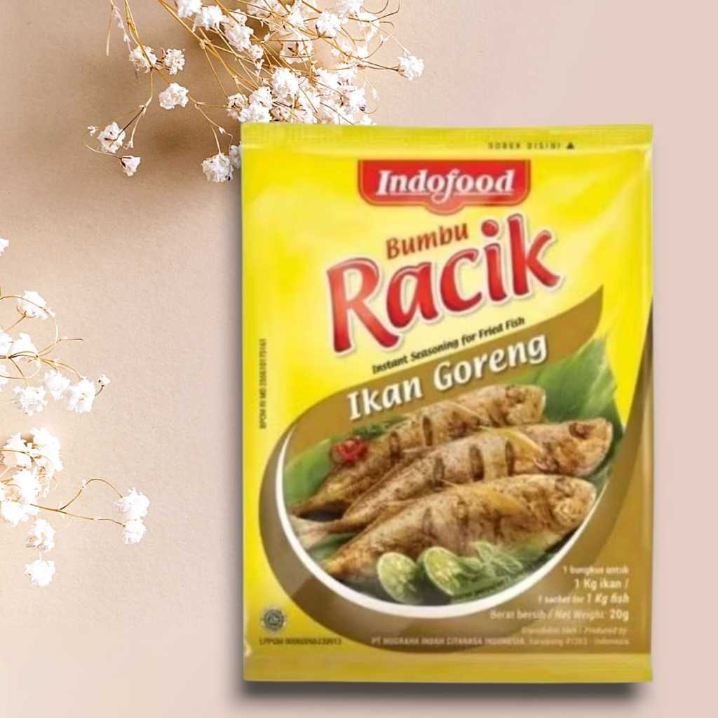 

Bumbu Racik Instan Indofood Masakan Ikan Goreng Halal 20gr
