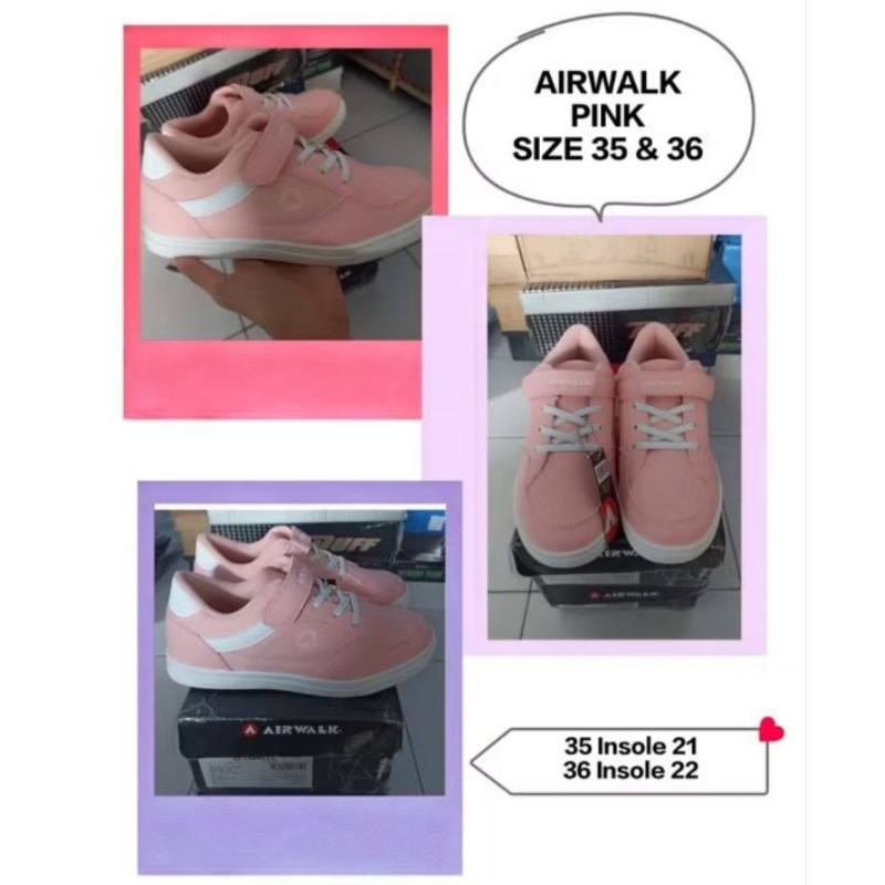 SEPATU AIRWALK KIDS, warna PINK, Size 35