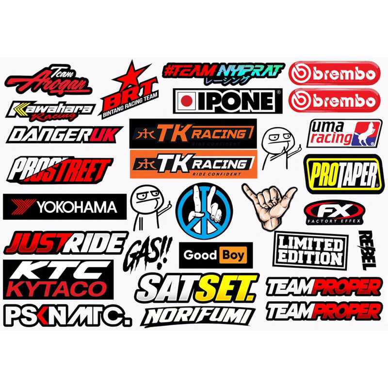 

stiker racing pack hype abis