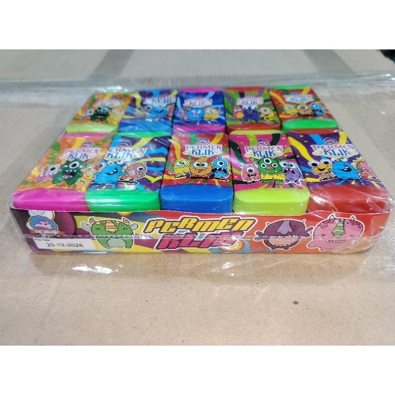 

20 PCS PERMEN KLIK WARNA WARNI