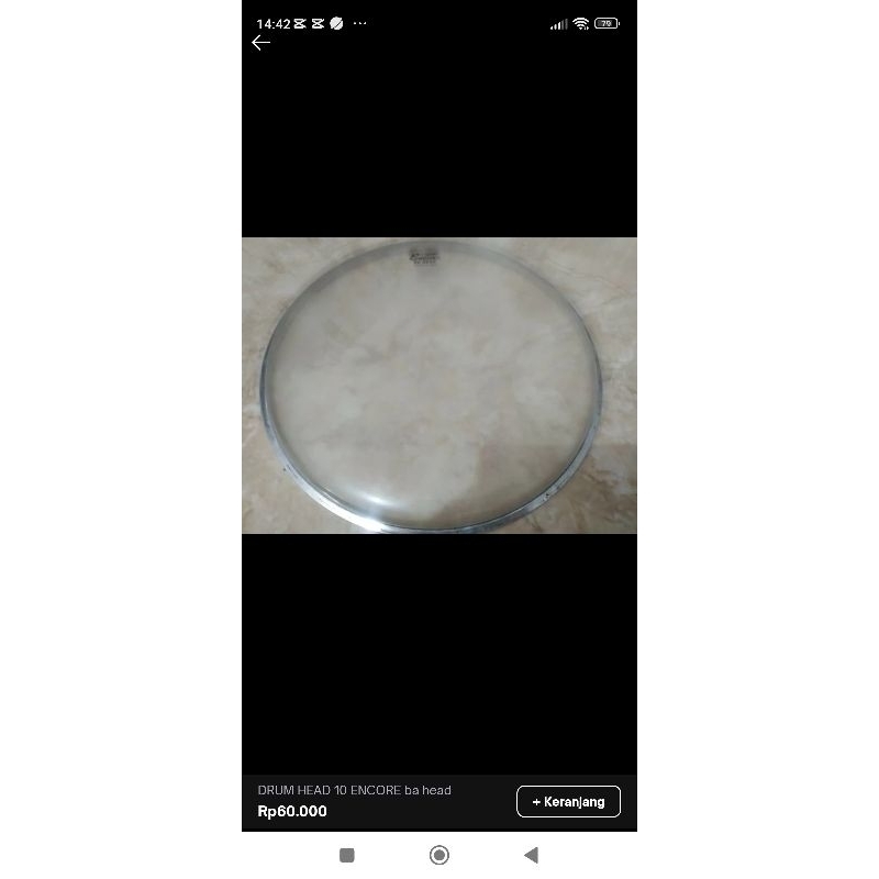 DRUM HEAD 10 ENCORE BA HEAD