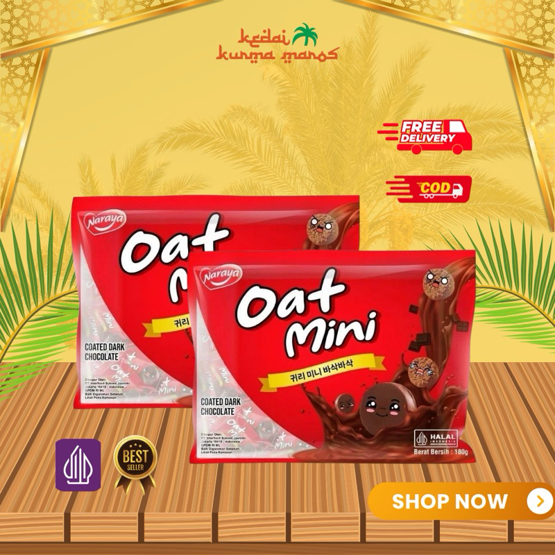 

Naraya Oat Mini Coklat 180 gr Mini Snack Bar enak pasti anak suka