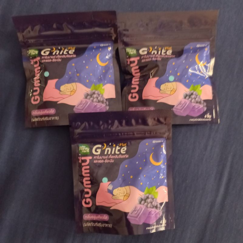 

HALAL G'nite Gummy Thailand Permen Tidur