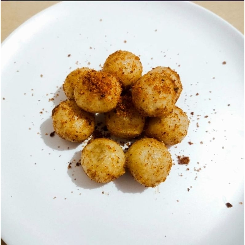 

Cimol keju bumbu pedas jeruk