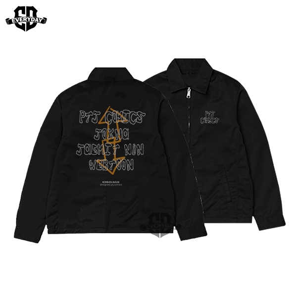 EVERYDAY - Jaket Windbreakers PTJ Comic Coach Zipper Taslan