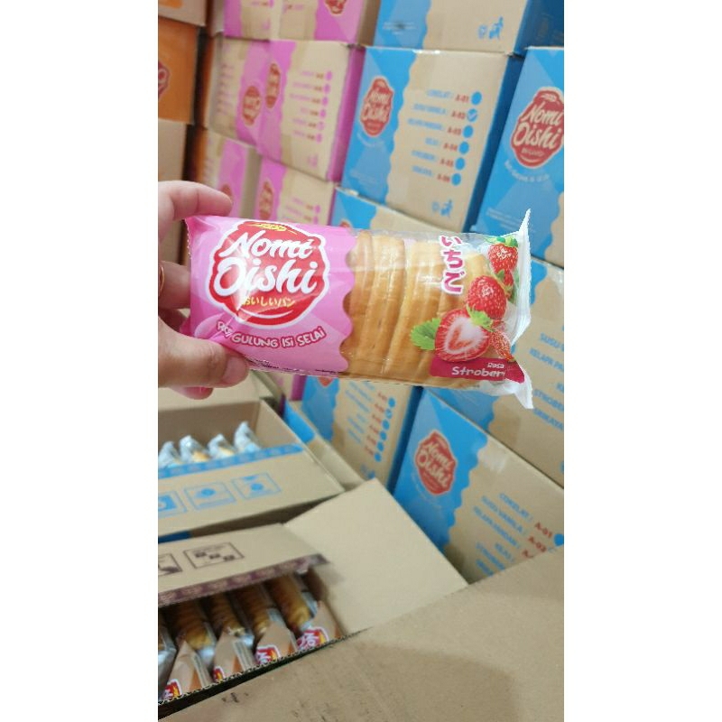 

RB ROTI GULUNG NOMI OISHI ISI SELAI 1KARTON 60 PCS