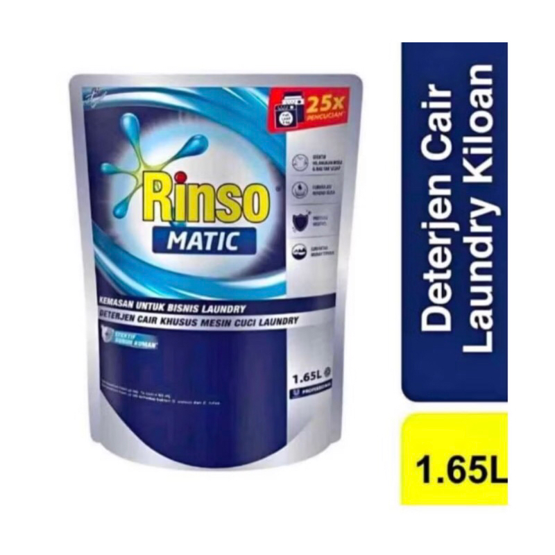 RINSO MATIC CAIR 1,65LITER- RINSO MATIC DETERGENT LIQUIT 1.65LITER//RINSOO DETERGENT CAIR