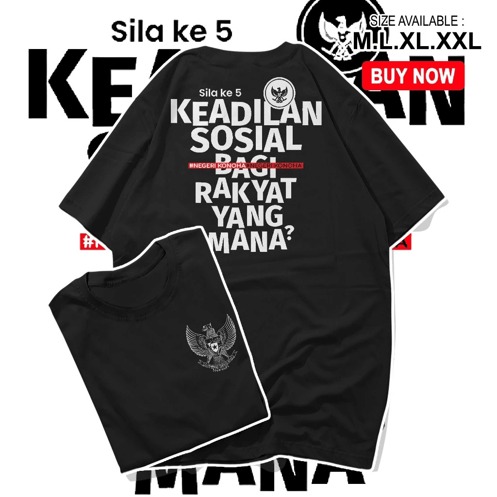 COD KAOS SILA 5 NEGARA KONOHA NEGARA GELAP KEREN UNISEX VIRAL TSHIRT DISTRO LAKI LAKI BALAPAN